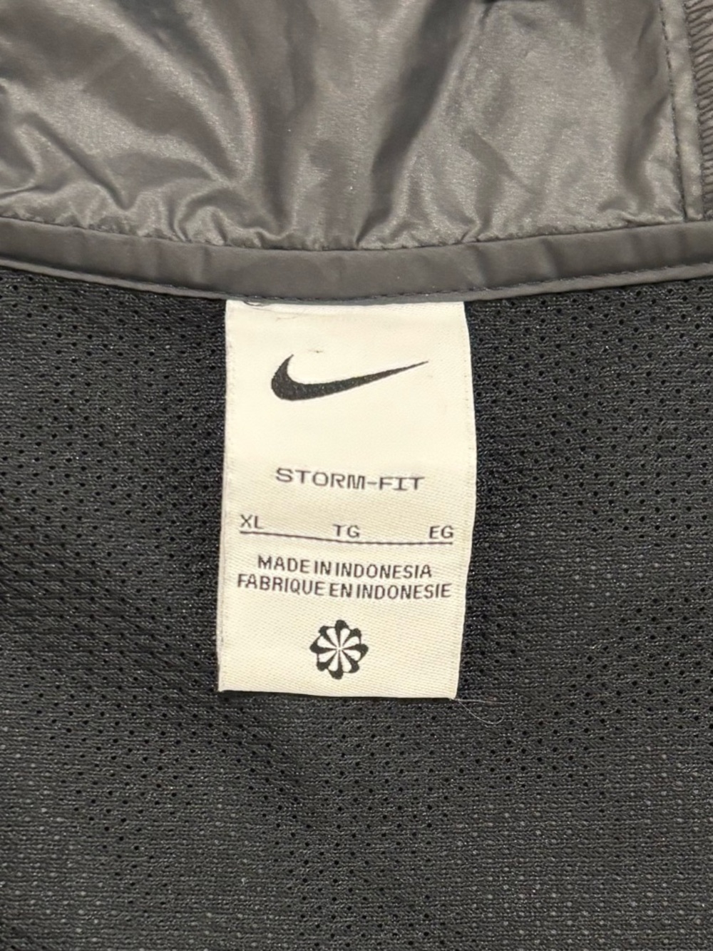 Nike Storm Fit Women’s Black Academy 25 Rain Windbreaker Jacket Full Zip Size XL - Picture 4 of 7